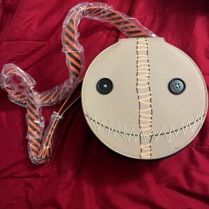 Unique Beige and Black Crossbody Bag